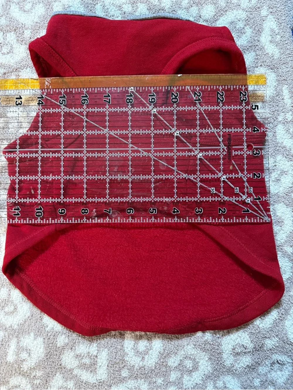 Pet Little Trouble Maker Hooded Tank Top - Red & Gray